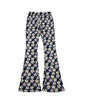 RHYFF Women's Print Stretch Bell Bottom Flare Palazzo Pants Trousers